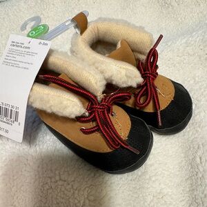 Carter's Brown and Black Baby Booties